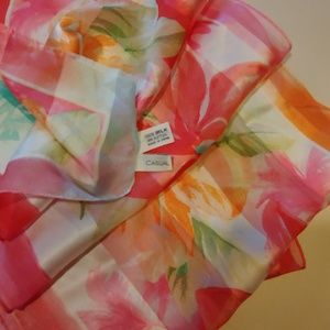 Casual Corner Accessories - Gorgeous CASUAL CORNER 100/ Silk Scarf Casual Corner Accessories - Gorgeous CASUAL CORNER 100/ Silk Scarf